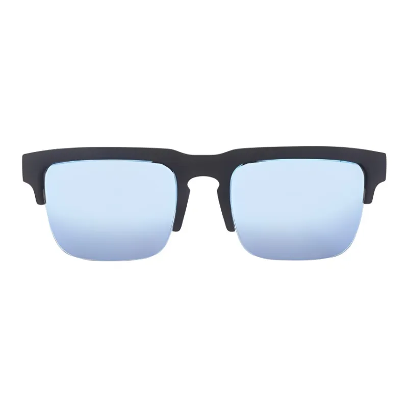 SPY Plastic Square Sunglasses Unisex Black-1