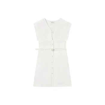 DEGAIA Sleeveless Dress Women's White