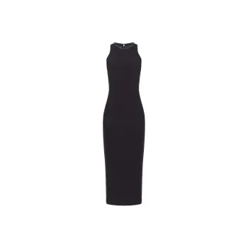 PINKO Rhinestone embellished Midi Dress