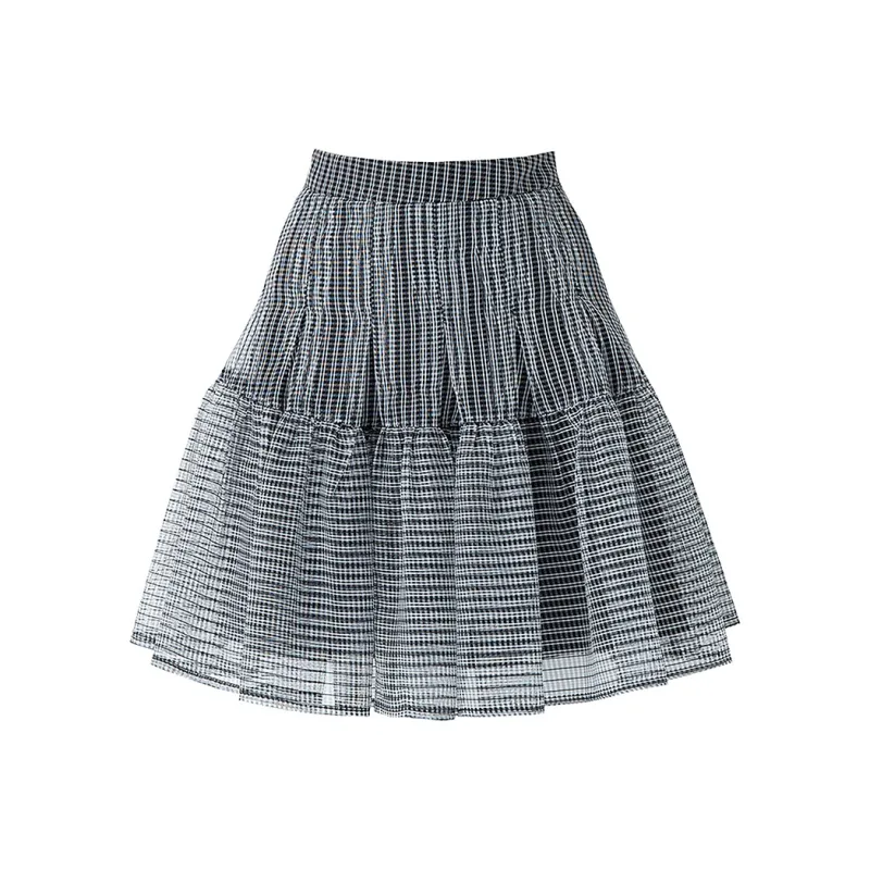 SOON FLOWER Casual Short Skirts Women's Black-0