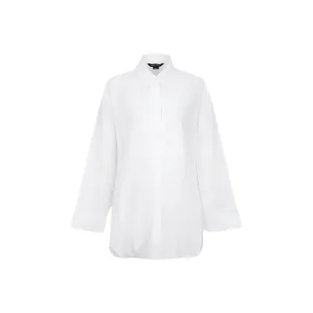 URBAN REVIVO Long Sleeved Dress Women's Raw White