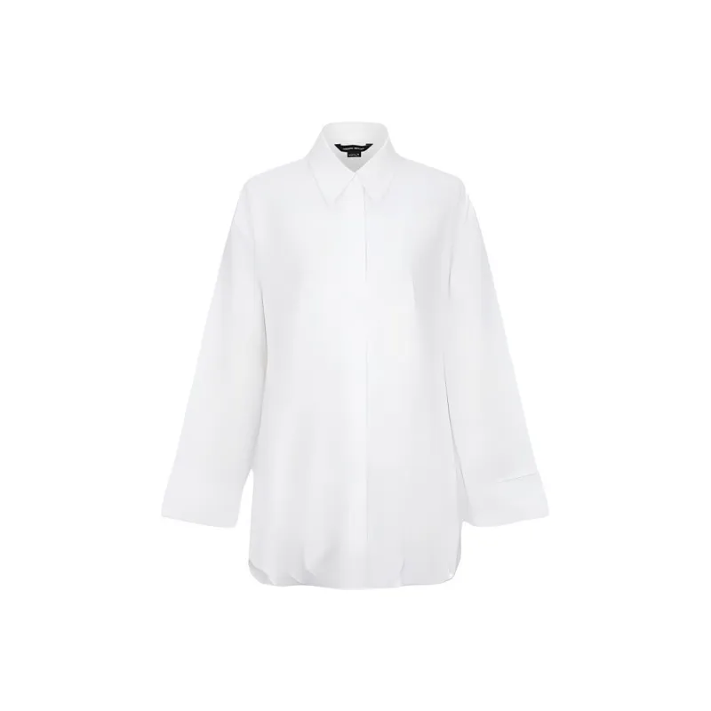 URBAN REVIVO Long Sleeved Dress Women's Raw White-0