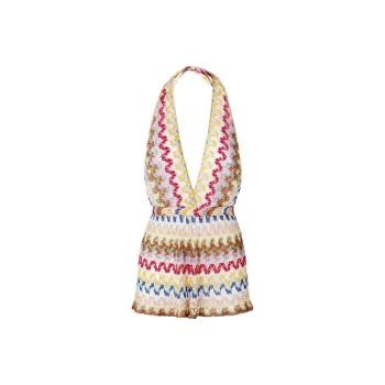 MISSONI Zigzag Halterneck Short Jumpsuit