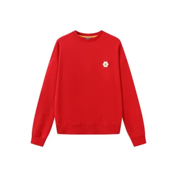Wiggle Wiggle Crew Neck Loose Fit Multicolor Sweatshirt Women's