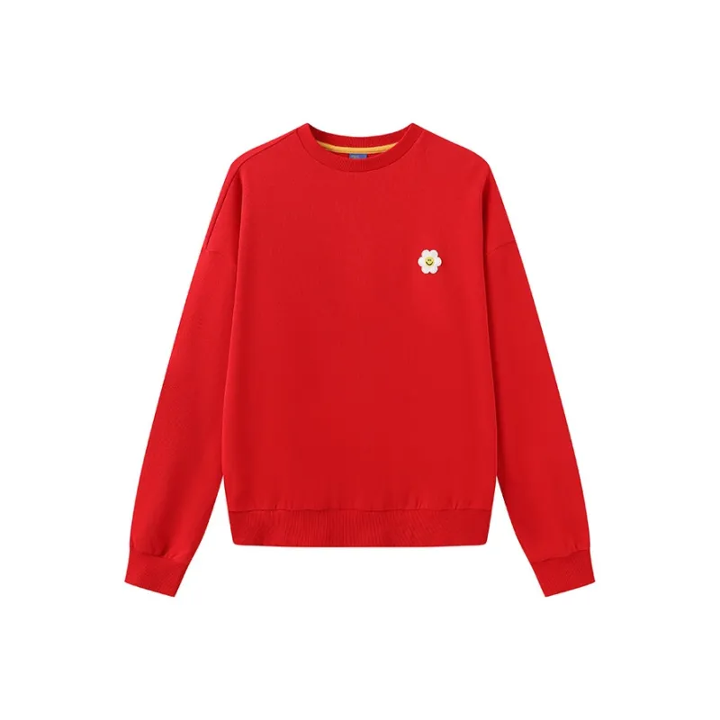 Wiggle Wiggle Crew Neck Loose Fit Multicolor Sweatshirt Women's-0