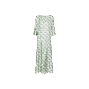 La DOUBLEJ. Muumuu Fans-print Maxi Dress