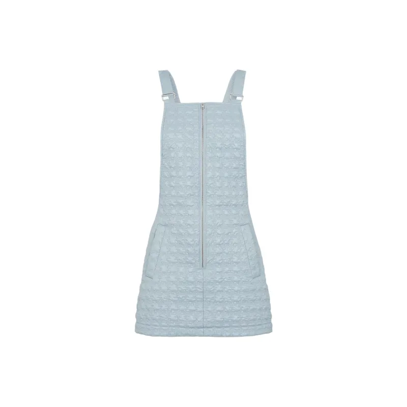 FENDI FW24 Sleeveless Dress Women's Light Blue-0