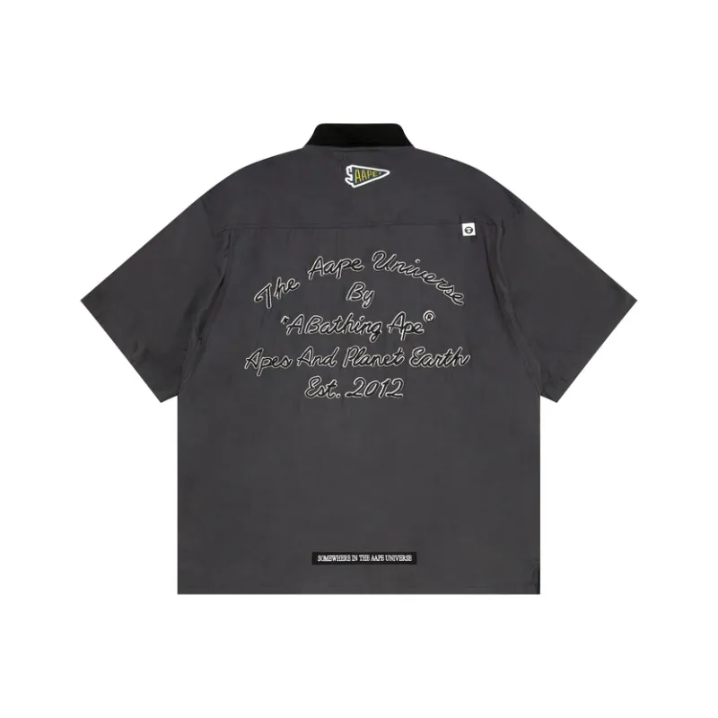 Aape Logo appliqué Short sleeve Shirt-3
