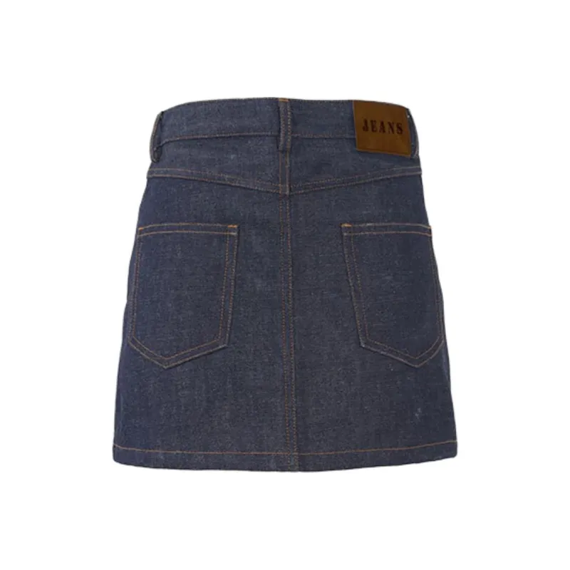 ZAZN Denim Short Skirts Women's-1