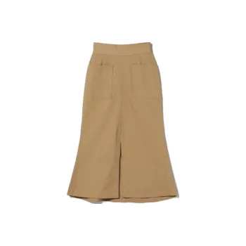 Beams Casual Long Skirts Women's Beige