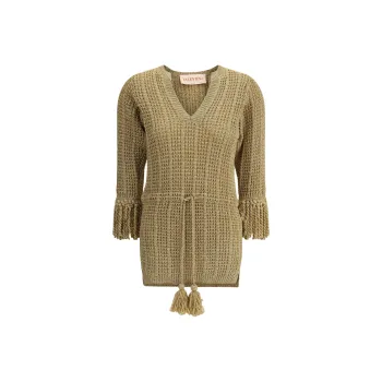 Valentino Long Sleeved Dress Women's Brown