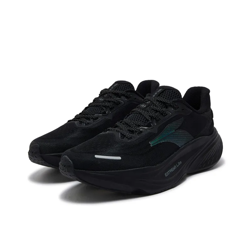 361° Abrasion Resistant Breathable Rebound Low Top Casual Running Shoes Men's Obsidian Black-2
