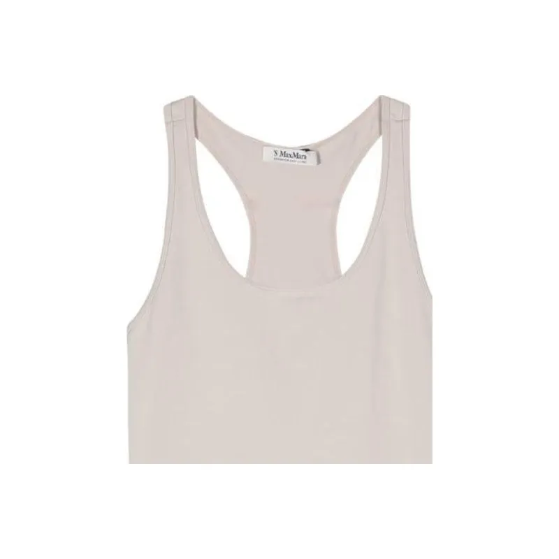 MaxMara Logo Detailed Sleeveless Top-2