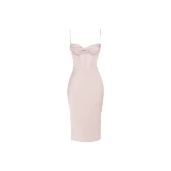 HOUSE OF CB Myrna Slip Dress Women's CRYSTAL/Crystal