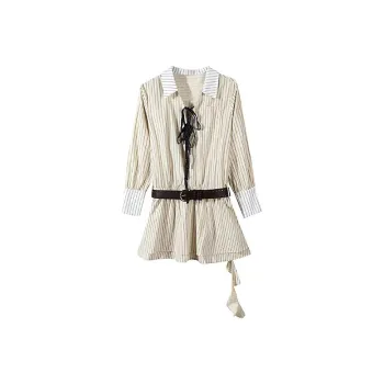 KYKW Long Sleeved Dresses Women's Ecru