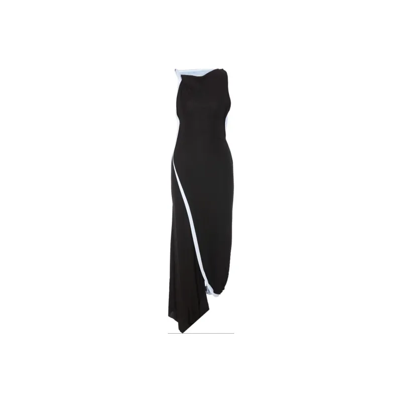 Victoria Beckham Asymmetric Maxi Dress-0