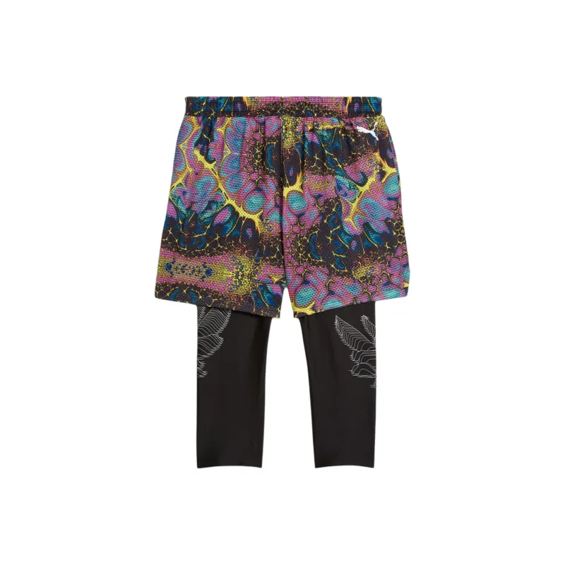 PUMA Shorts De Básquet '2 En 1' Melo Alien Skins Para Hombre-0