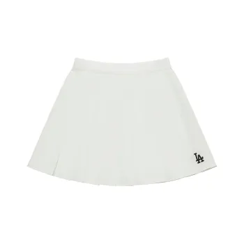 MLB MLB Preppy Style Collection Los Angeles Dodgers SS24 Casual Short Skirts Women's Cream