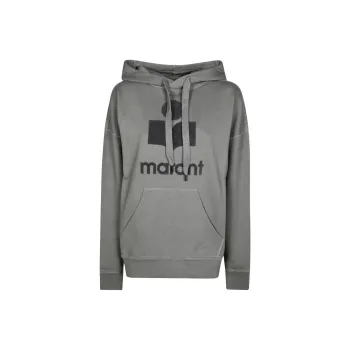 ISABEL MARANT ETOILE Mansel Logo Printed Drawstring Hoodie