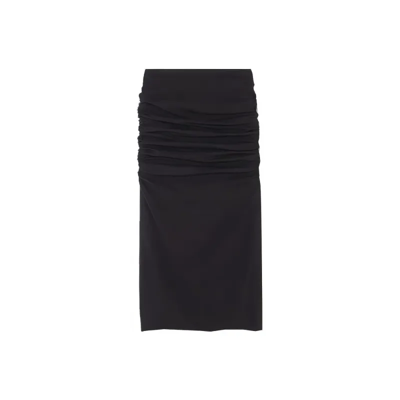 VERSACE Casual Long Skirts Women's Black-0