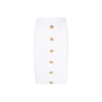 BALMAIN Ribbed Pencil Skirt
