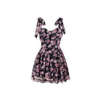 AURORA MUSE Slip Dress Women's Black