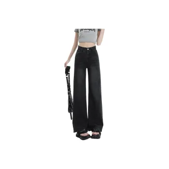 Menglaini Jeans Unisex Gray