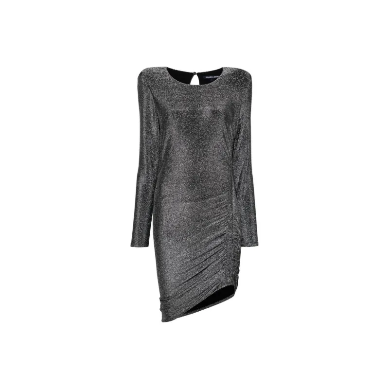 VERONICA BEARD Cyrus Lurex Ruched Minidress-0