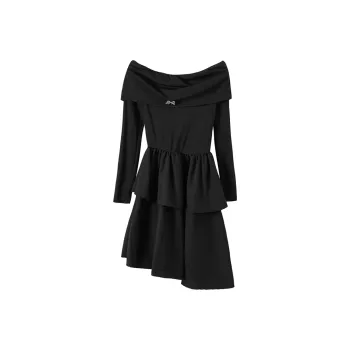 Incolore Long Sleeved Dress Women's Black