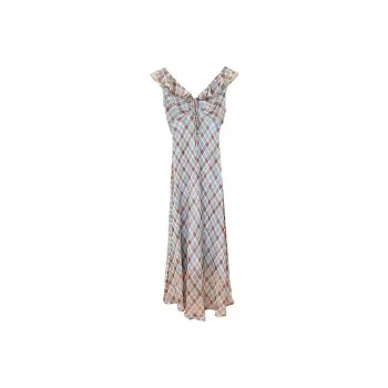 / Sleeveless Dresses Women's Blue