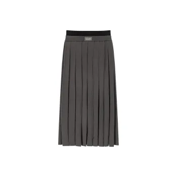 CHUU Casual Long Skirts Women's Gray