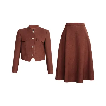 ROEYSHOUSE Skirt Set Women's Caramel