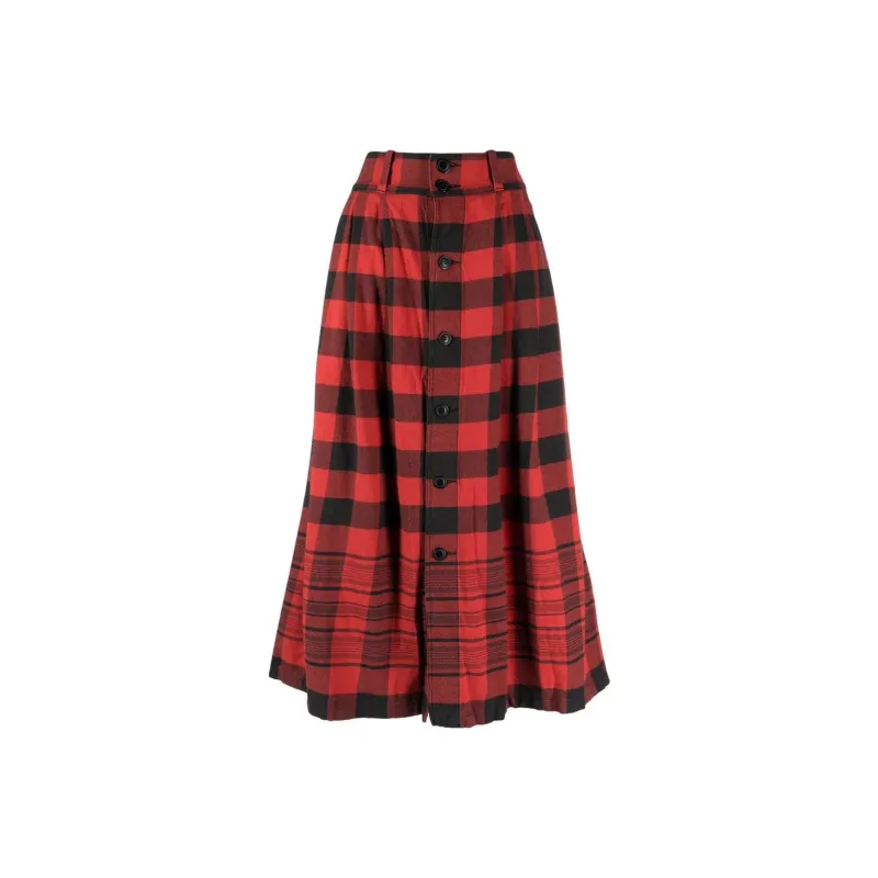 Ralph Lauren Rrl Lewis Check print Flared Skirt-0
