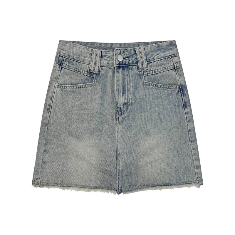 FOREVER 21 Denim Short Skirts Women's Nostalgic Blue-0