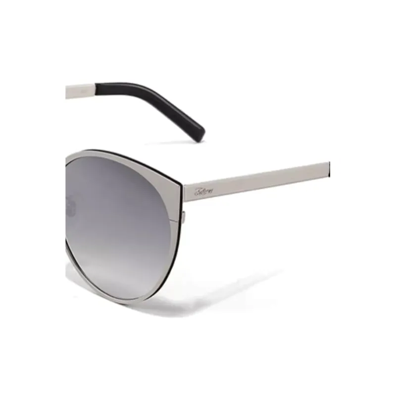 Fakeme Metal Irregular Shape Sunglasses Unisex Silver-2