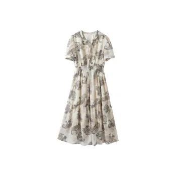 Hang Yi Court Short Sleeved Dress Women's