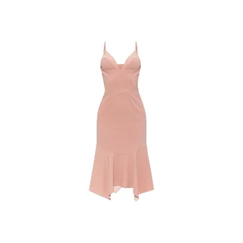 DSQUARED 2 Corset Style Midi Strappy Dress