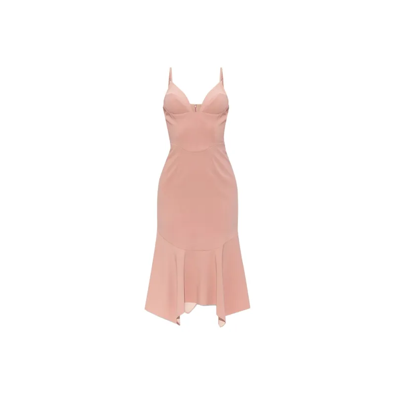 DSQUARED 2 Corset Style Midi Strappy Dress-0