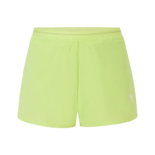 DESCENTE WOMEN'S running White Series Casual Shorts Women's LM Sunny Lime
