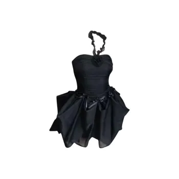PUREIDOL Slip Dress Women's Black