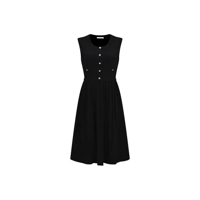 RARE Sleeveless Dress Women's Black-0