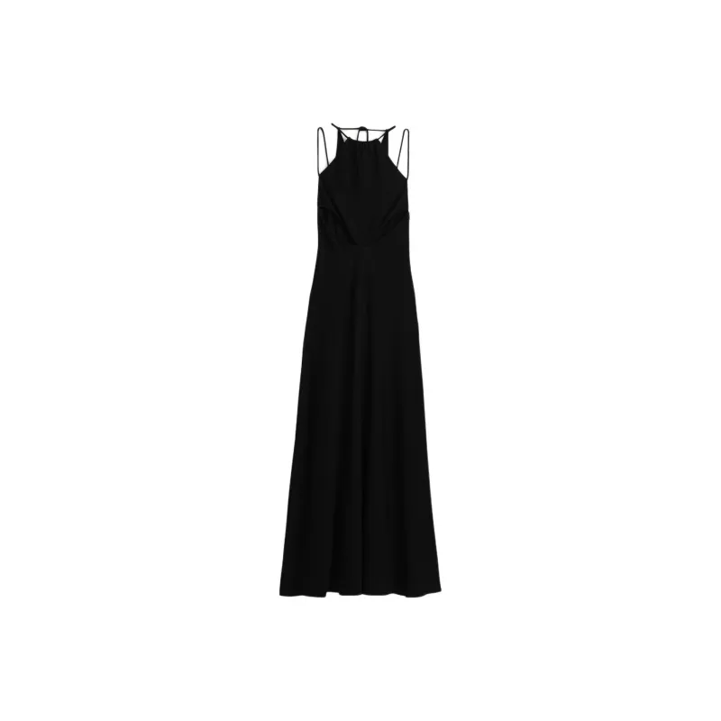 ZARA Slip Dresses Women's Black-0
