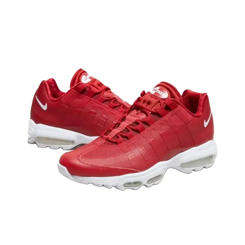 Nike Air Max 95 Anti Slip Wear Resistant Low Top Running Shoes Unisex Red-2