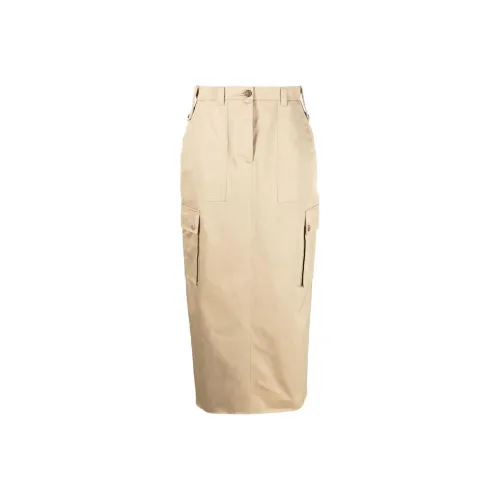 MIU wallet miu Casual Long Skirts Women's Sandy Beige