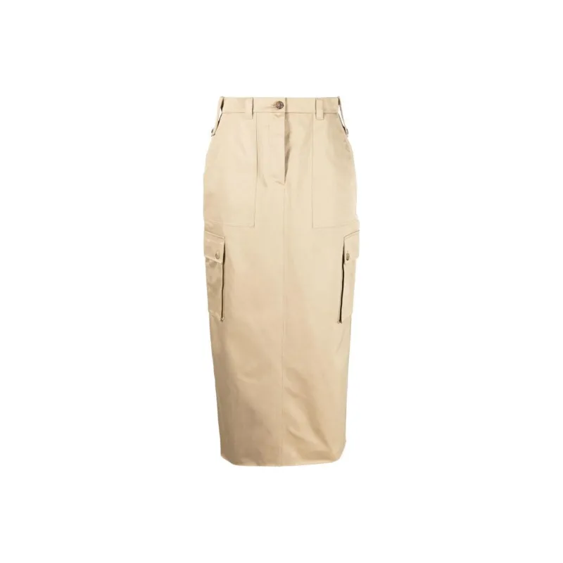 MIU MIU Casual Long Skirts Women's Sandy Beige-0