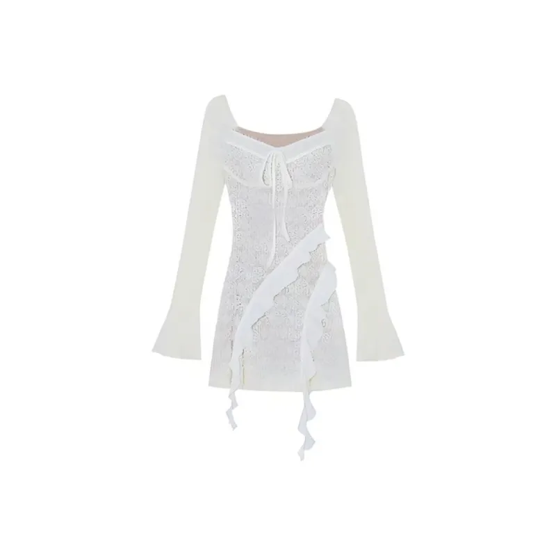 Incolore Long Sleeved Dresses Women's White-0