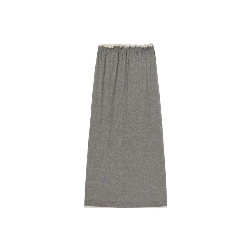 JIL SANDER Layered Jersey Midi Skirt-0