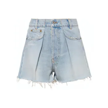 MIU MIU FW22 Denim Shorts Women's Blue