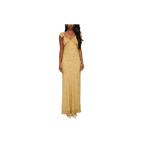 PRINCESS POLLY DEARLIE FRILL MAXI DRESS Slip Dress Women's MULTI/Multicolor