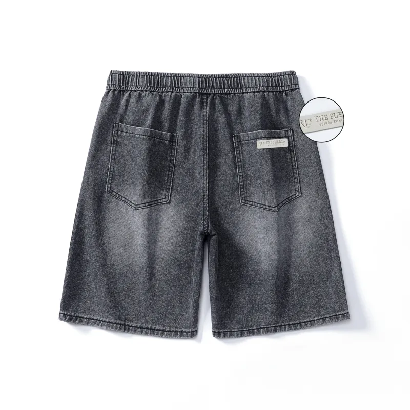 PAINT STAIN Denim Shorts Unisex-22